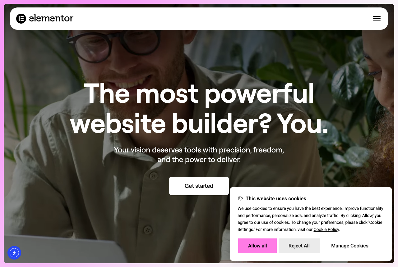 The Elementor, captured from the vendor's own site